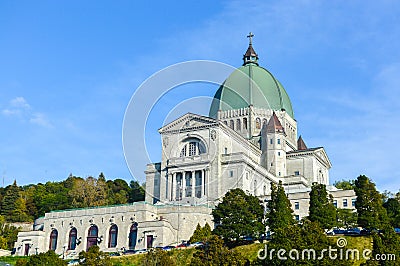 Saint Joseph`s Oratory of Mount Royal located in Montreal Stock Photo