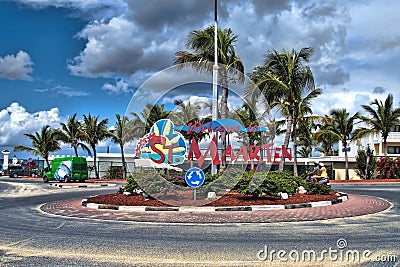 Saint Maarten Coast, Dutch Antilles Stock Photo