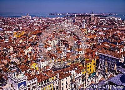 Saint Mark's Square Churches Neighborhoods Venice Italy Stock Photo