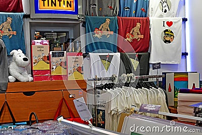 Saint Martin de Re, Ile de Re,France - march 13 2020 : the Mille Sabords shop Editorial Stock Photo