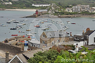 Saint Mary old harbour, Isles of Scilly, England, UK Stock Photo