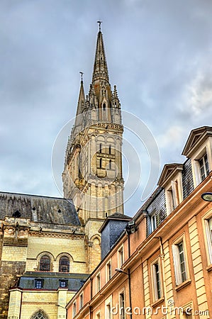 Saint Maurice Cathedral of Angers in France Stock Photo