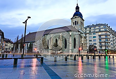 Saint-Maurice Church in Annecy, France Stock Photo