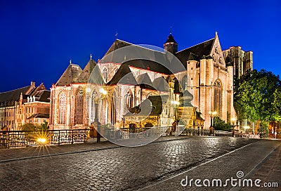 Saint Michael Church in Ghent, Belgium Stock Photo