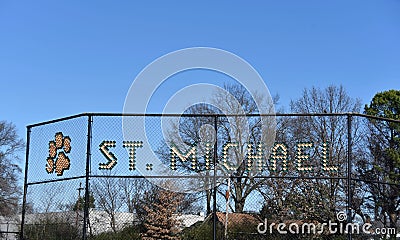 Saint Michael Private Catholic School, Memphis, TN Editorial Stock Photo