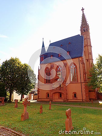  Saint Michael& x27;s Chapel in Kiedrich Stock Photo