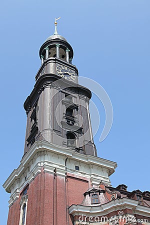 Saint Michaelis church in Hamburg Stock Photo