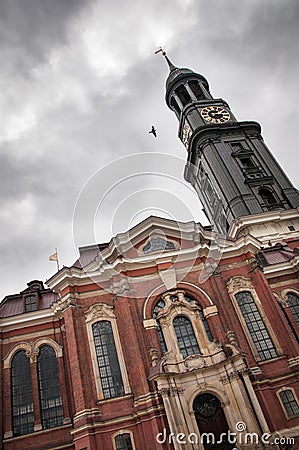 Saint Michaelis Church Hamburg Stock Photo