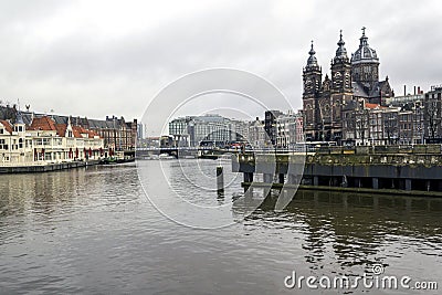 Saint Nicholas Church (Sint Nicolaaskerk), Amsterdam, The Nether Stock Photo