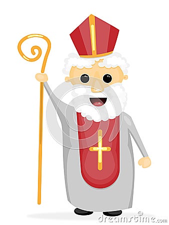 Saint Nicholas Vector Illustration