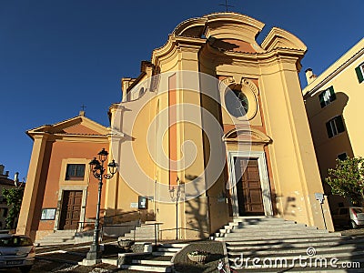 Saint Nicola of Bari church in Colonna Town, near Rome Editorial Stock Photo