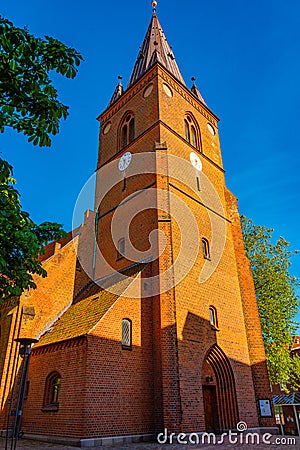 Saint Nikolai church in Kolding, Denmark Stock Photo