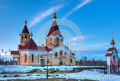 Saint Panteleimon church, Petrozavodsk, Russia Stock Photo