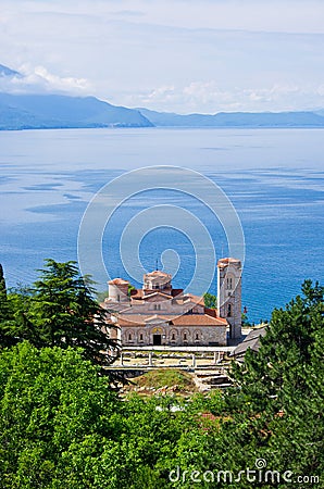 Saint Panteleimon monastery in Ohrid, Macedonia Stock Photo