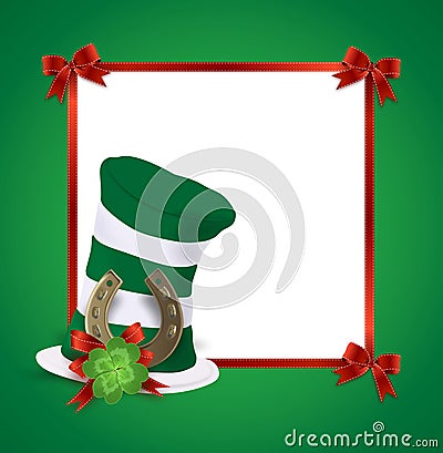 Saint Patrick card Stock Photo