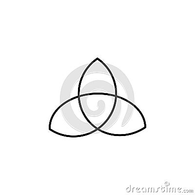 saint Patrick, Celtic knot, Ireland icon. Element of Ireland culture icon. Thin line icon for website design and development, app Stock Photo