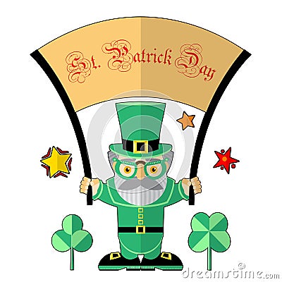 Saint Patrick illustration Cartoon Illustration