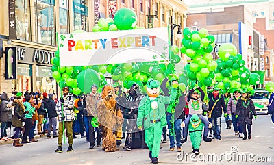 Saint-Patrick parade Editorial Stock Photo