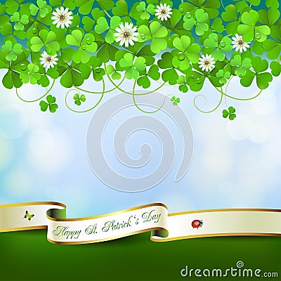 Saint Patrick's Day card Vector Illustration