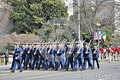 Saint Patrick`s Day Parade. Editorial Stock Photo