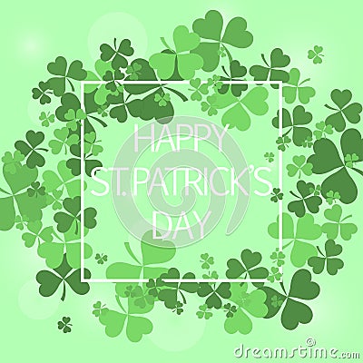 Saint Patrick sale banner Vector Illustration