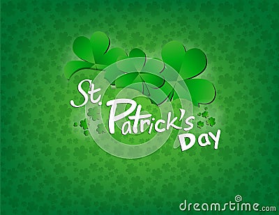 Saint Patricks Day Background Vector Illustration