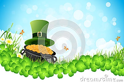 Saint Patricks Day Background Vector Illustration