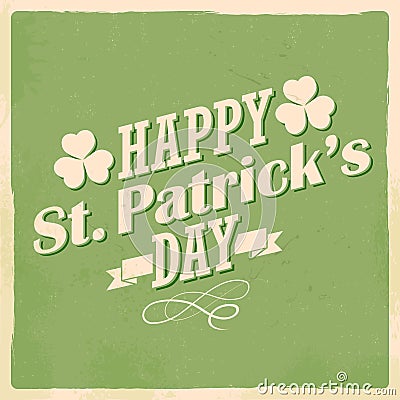 Saint Patricks Day Background Vector Illustration