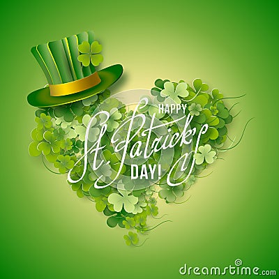 Saint Patricks Day Card Vector Illustration