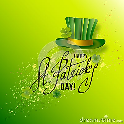 Saint Patricks Day Card Vector Illustration