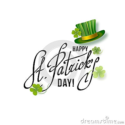 Saint Patricks Day Card Vector Illustration