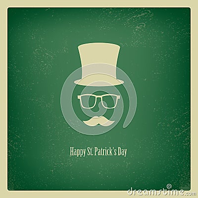 Saint Patricks day card Cartoon Illustration