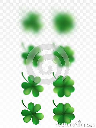 Saint Patricks day happy clover. EPS 10 vector Vector Illustration