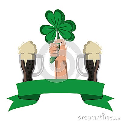 Saint patricks irish cartoons Vector Illustration