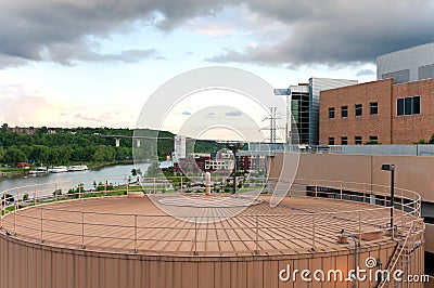 Saint Paul Riverfront and Landmarks Stock Photo