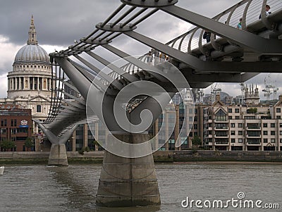 Saint Pauls cathedral in London Editorial Stock Photo