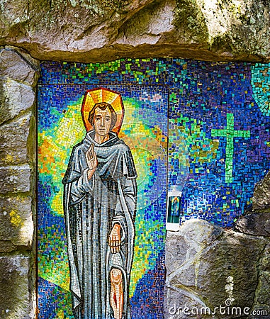 Saint Peregrine shrine Stock Photo