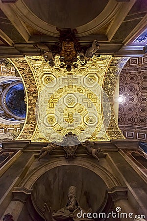 Saint Peter cathedral in Vatican Editorial Stock Photo