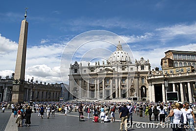 Saint Peter cathedral - Vatican - Rome - Italy Editorial Stock Photo
