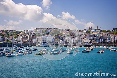 Saint Peter port, Guernsey Stock Photo