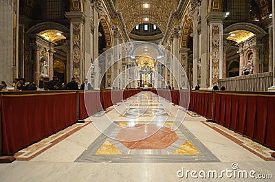 Saint Peter`s Basilica, place of worship, basilica, religious institute, chapel Editorial Stock Photo