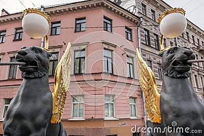 Saint Petersburg main attractions Editorial Stock Photo