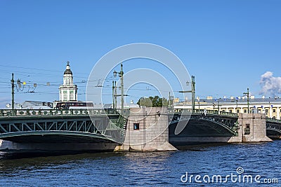 Saint Petersburg, Palace bridge Stock Photo