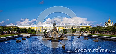 Saint Petersburg - Peter the Great`s Summer Palace. Editorial Stock Photo