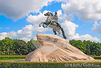 Saint-Petersburg. Russia. The Bronze Horseman Stock Photo