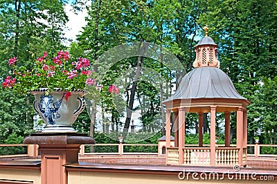 Saint-Petersburg. Russia. Menagerie Pond Bosquet Editorial Stock Photo