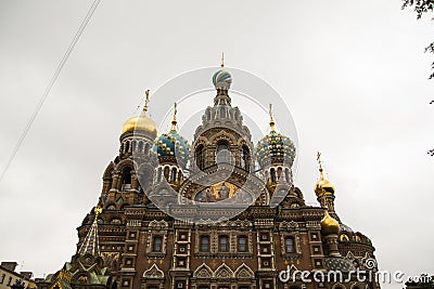 Saint petersburg russia orthodox church spas na krovi church of the savior on spilled blood Stock Photo