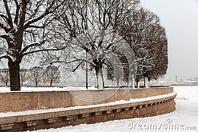 Saint Petersburg Vasilievsky Island Spit Stock Photo