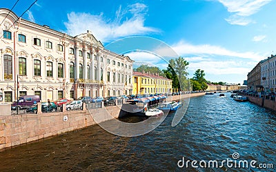 Saint Petersburg water canals Editorial Stock Photo