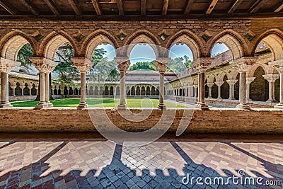 Saint Pierre Abbey in Moissac, France Stock Photo